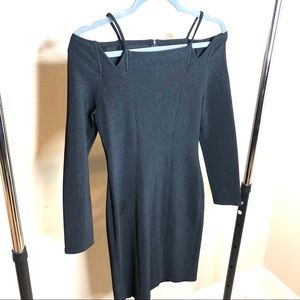 Genevieve Tarka Paris Black Midi Dress Size XS